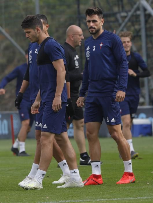 El Celta se ejercita en A Madroa pensando en el Espanyol