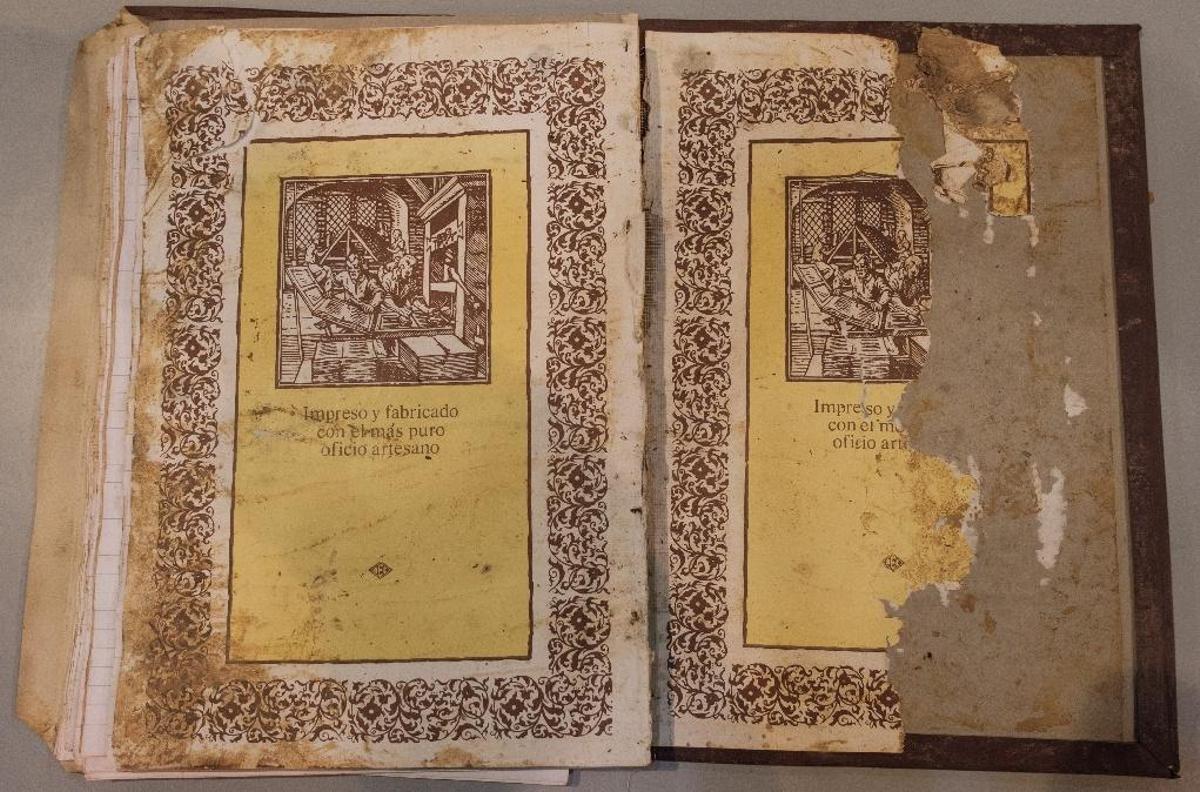 Documentos que están recuperando en el archivo de Catalunya