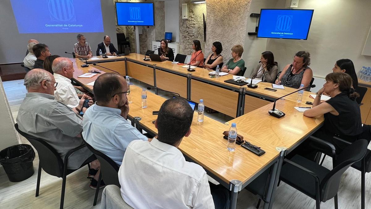 Reunió entre el Departament de Justícia i el teixit empresarial gironí.