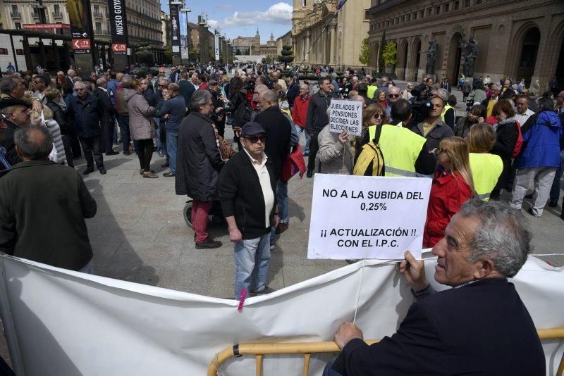 Protesta de jubilados en Zaragoza