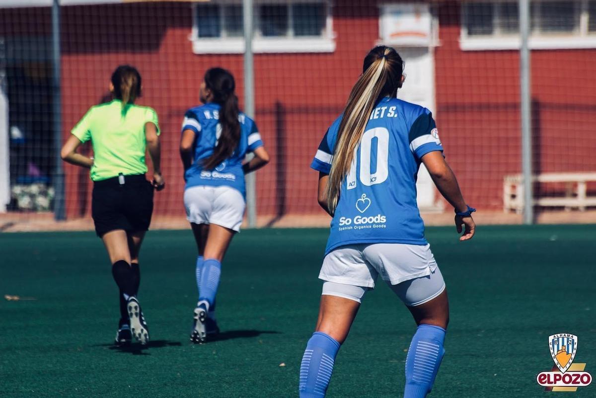 Nazaret durante un partido con el Alhama