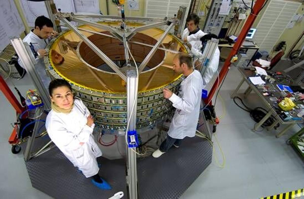 Mar Capeáns, en el CERN en Ginebra, en 2009