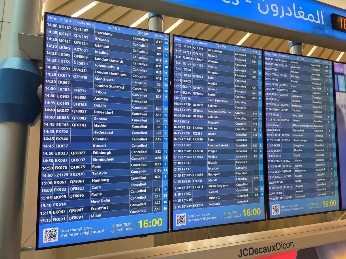 Alle Flüge in Dubai wurden gecancelt.