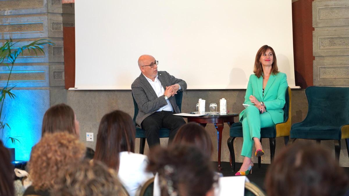 Antonio Morales y Rita Mendoza, durante las jornadas.