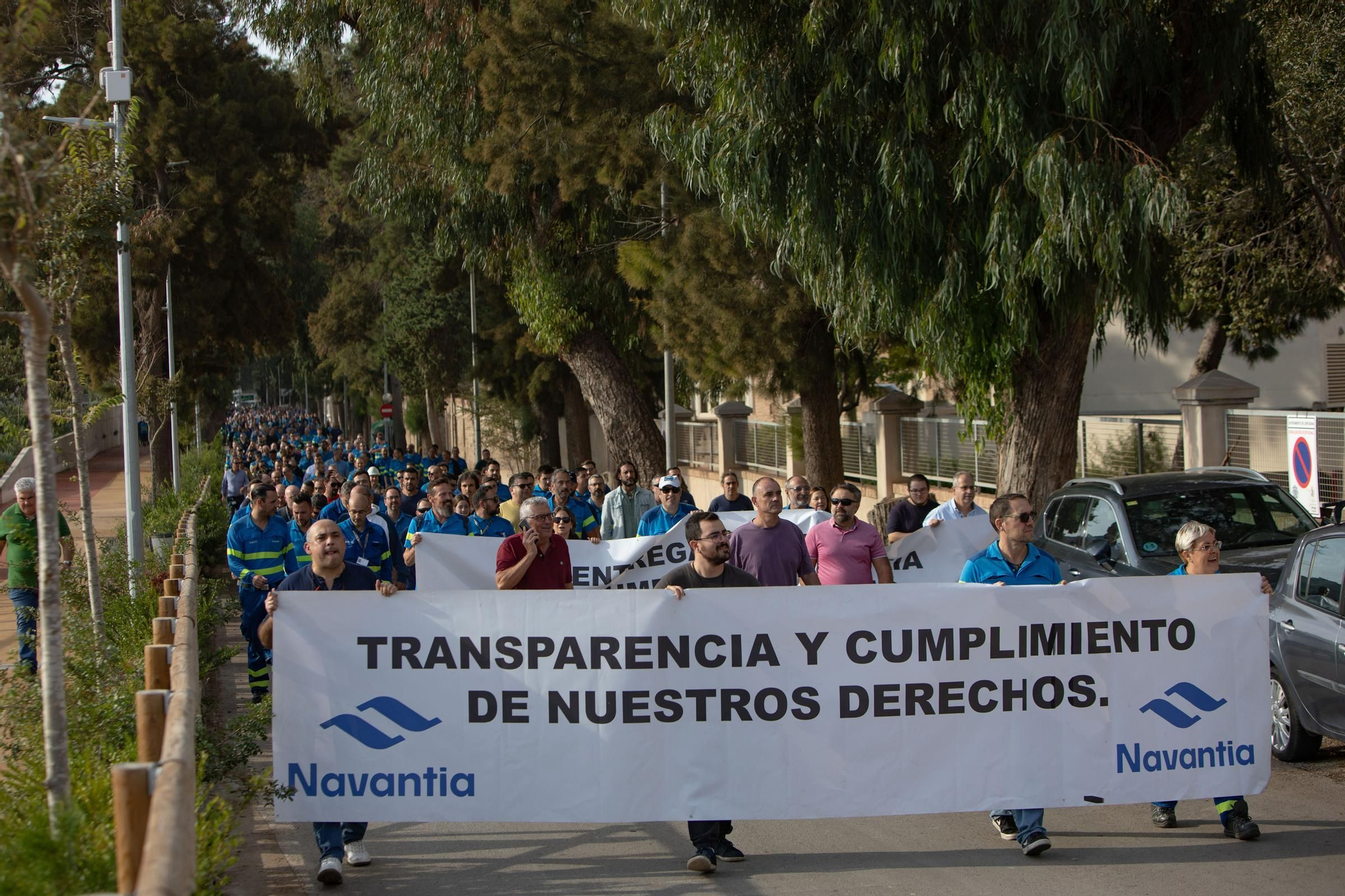 Protesta de los trabajadores de Navantia