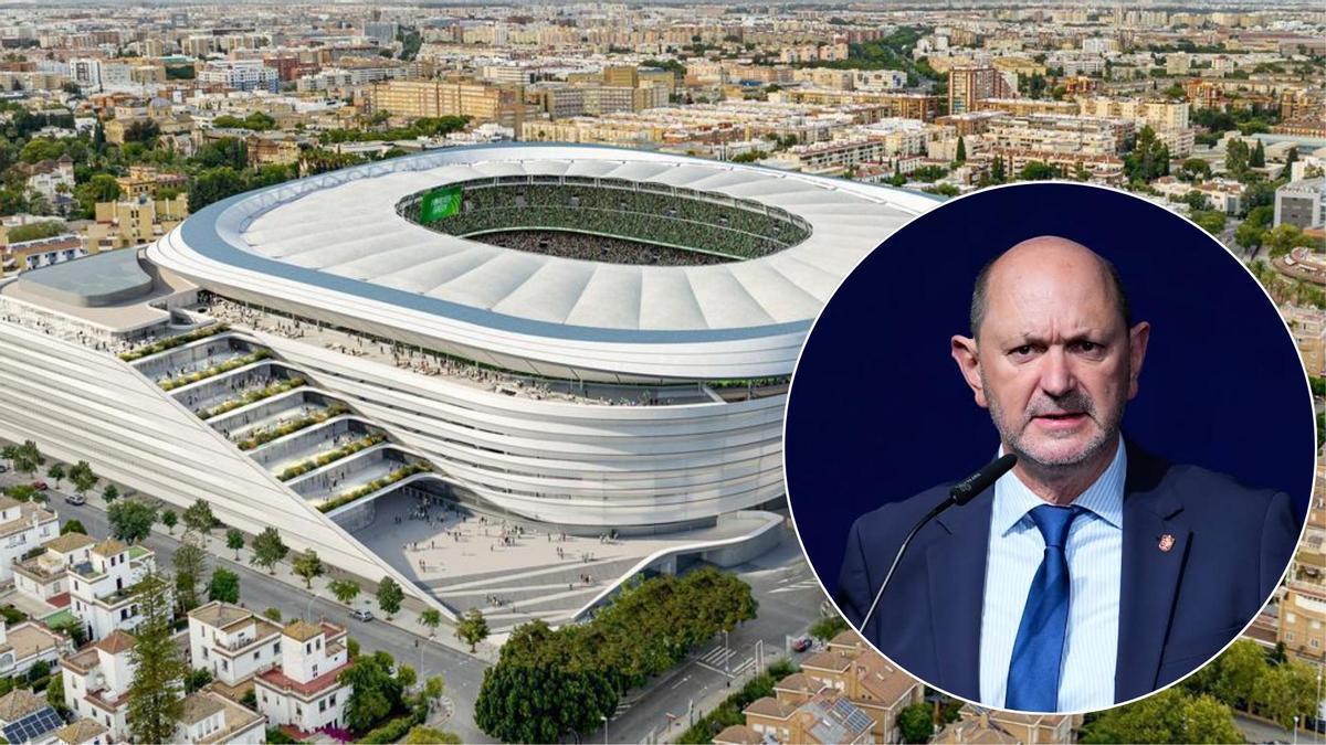 Rafael Louzán deja una puerta abierta al estadio Benito Villamarín como sede para el Mundial 2030.