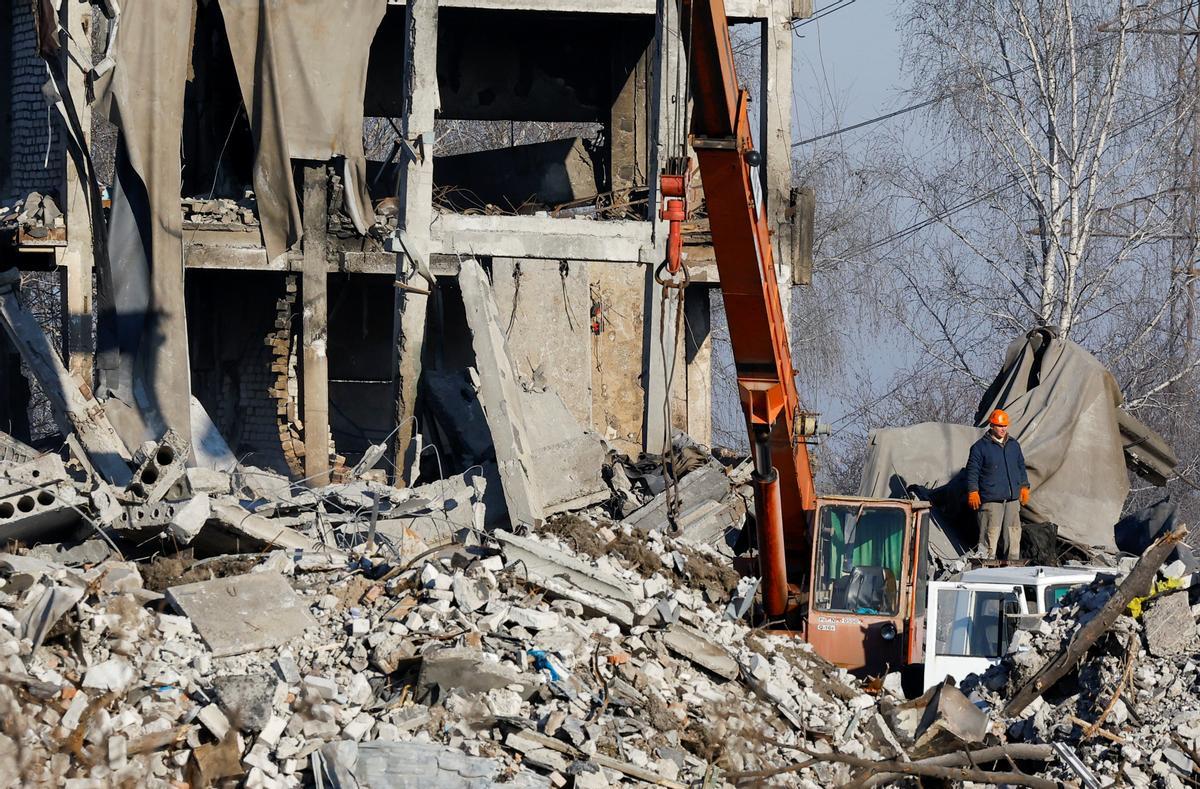 Lugar donde al menos 63 militares rusos han muerto en un ataque de las tropas ucranianas en la ciudad industrial de Makiivka, situada en la provincia oriental de Donetsk