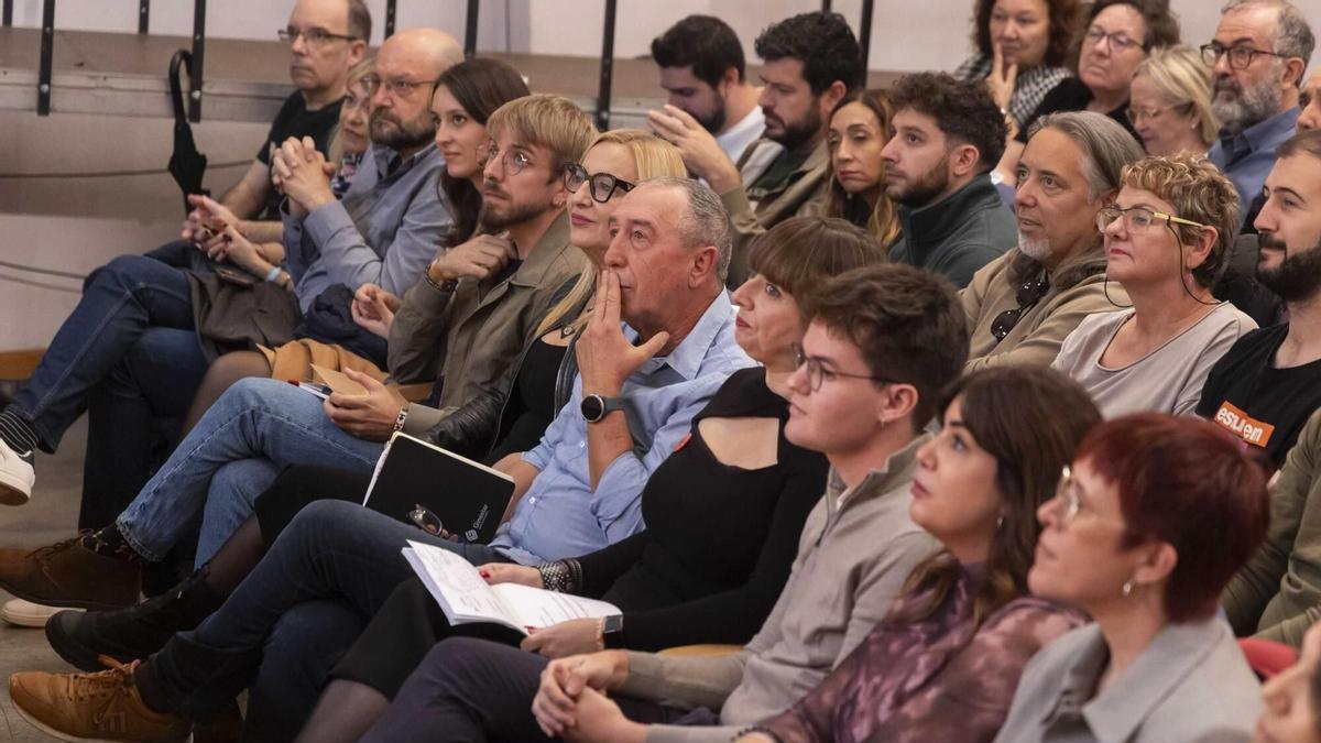 Joan Baldoví, junto a otros dirigentes de Més Compromís como Amparo Piquer o Àgueda Micó en el último l’Aplec del Puig.