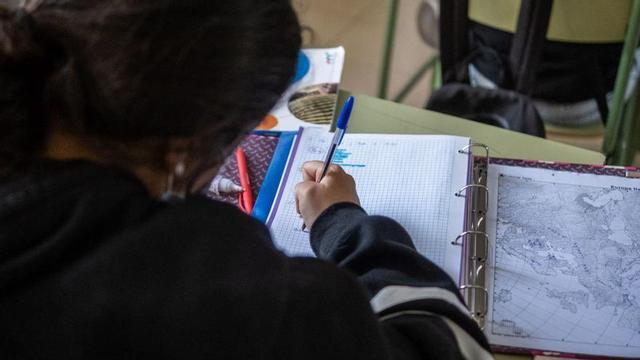 Una estudiantes canaria.