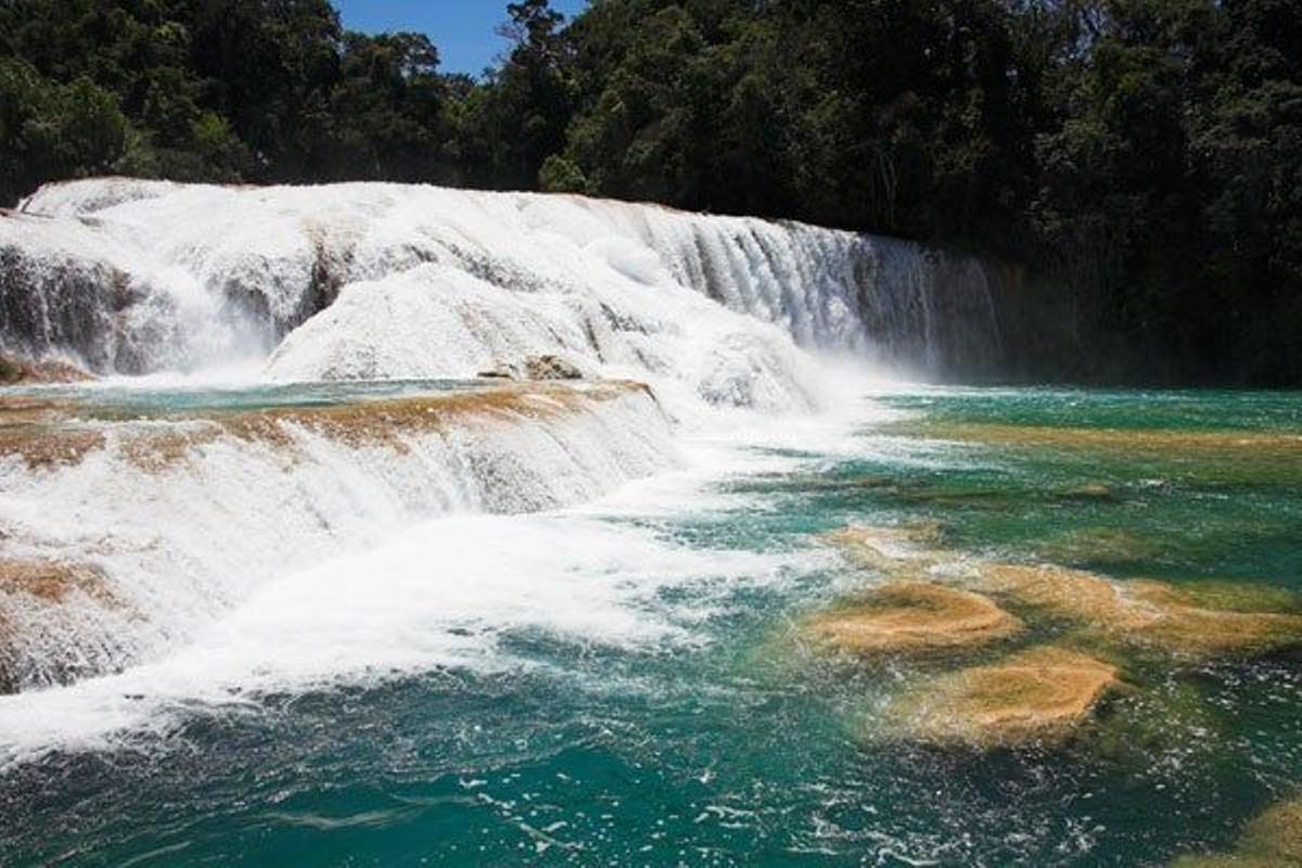 Cascada Agua Azul, en Chiapas, México.