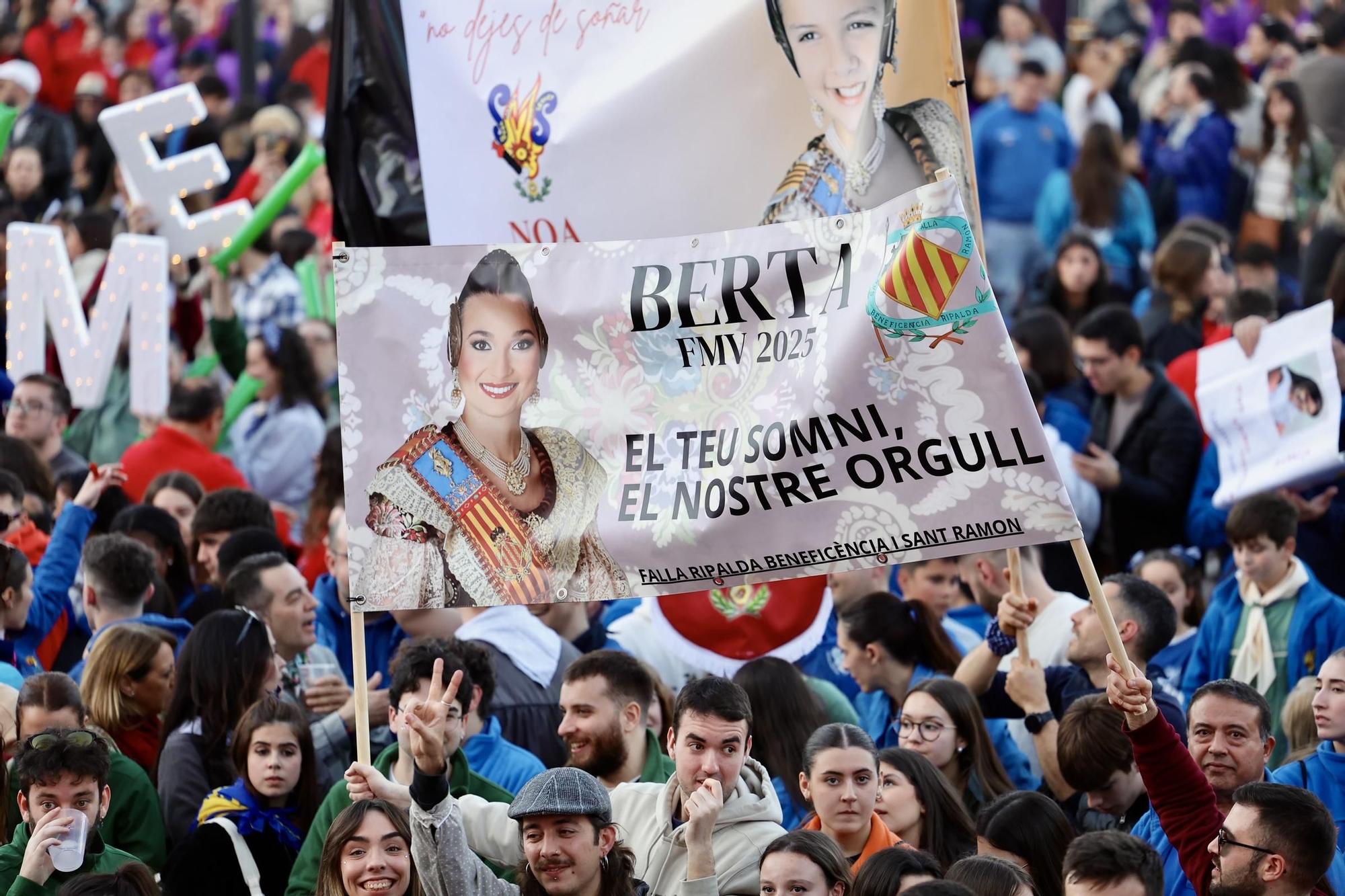 La Crida de las Fallas 2025, desde primera fila