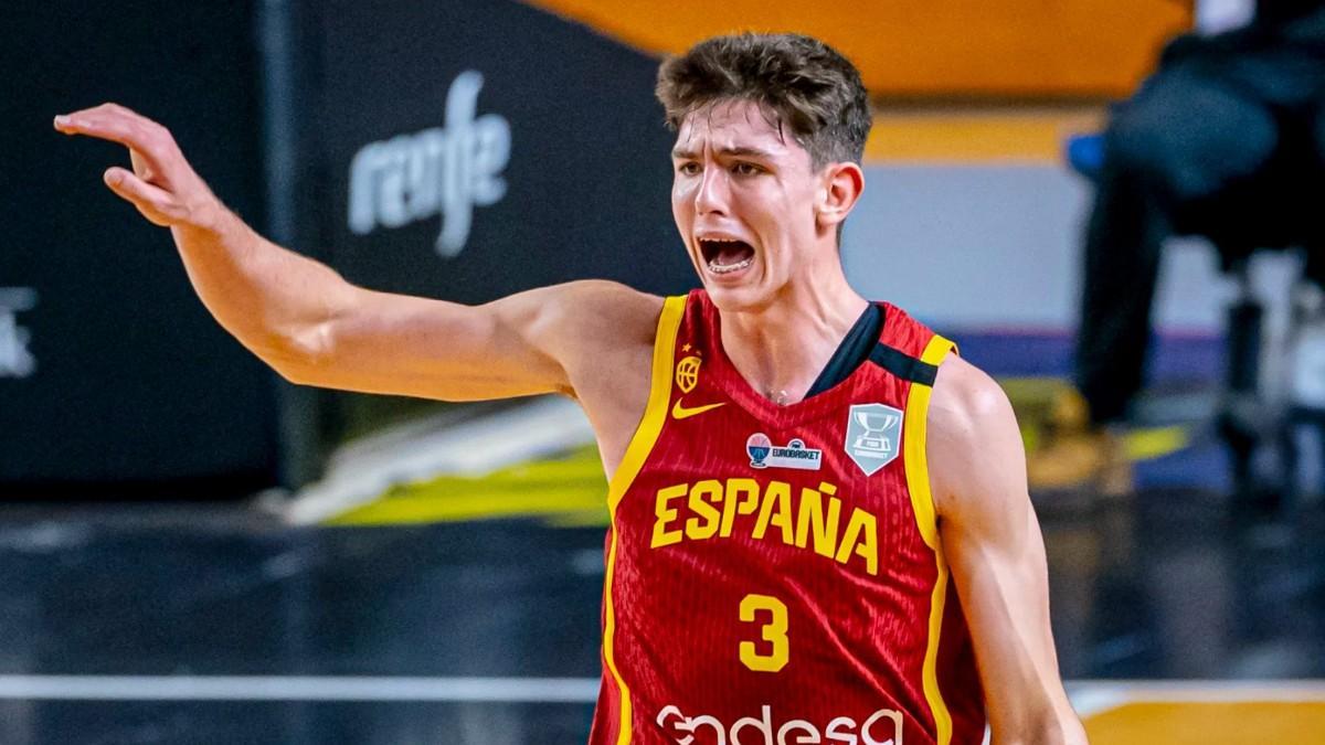 Sergio de Larrea, con la selección española