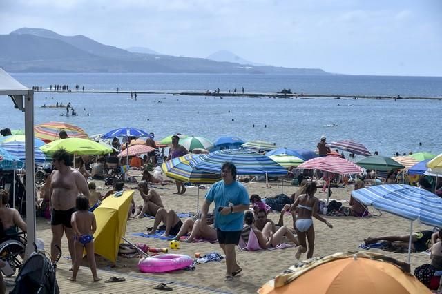 Día de playa en Las Canteras, agosto 2017