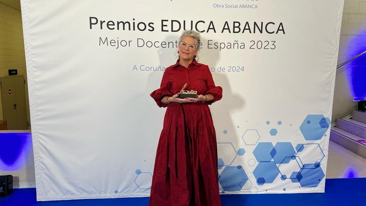 La profesora Lourdes Chesa, séptima clasificada en los Goya de la Educación.