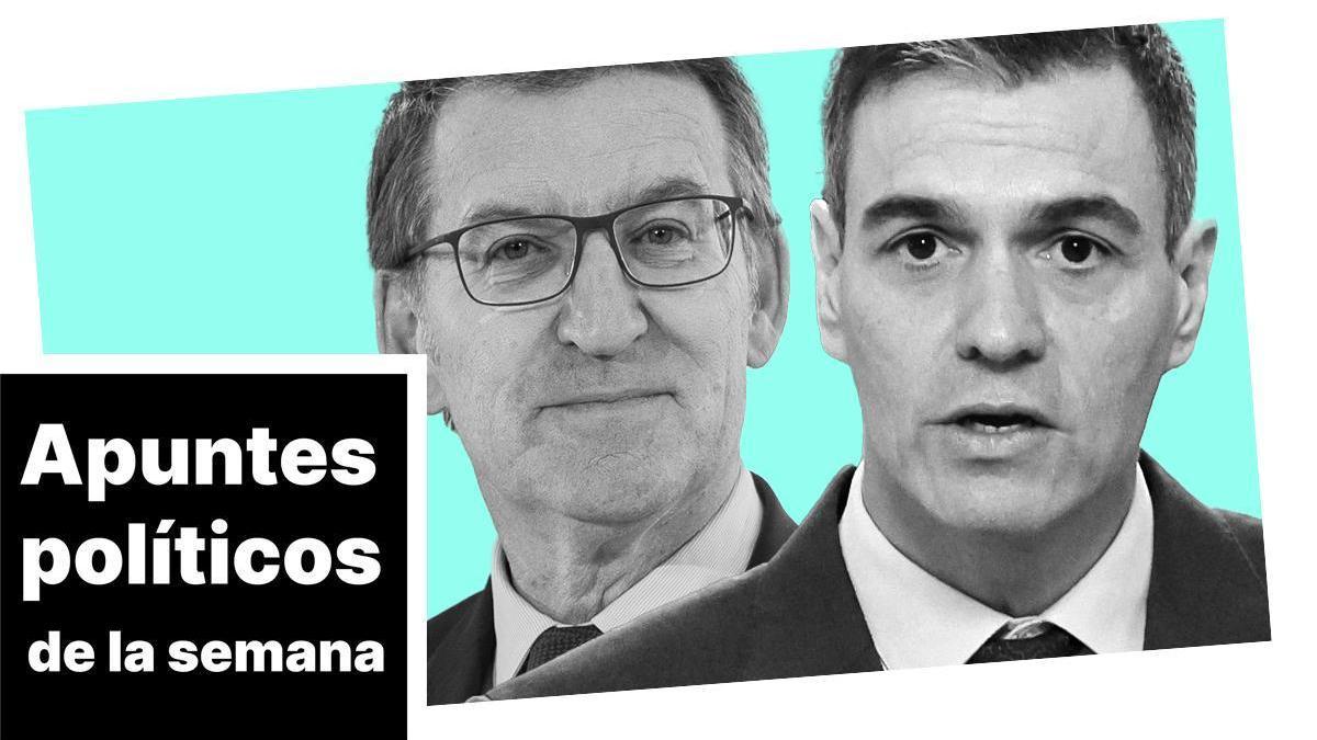 Sánchez y Feijóo acaban el año más cerca de lo que parece.