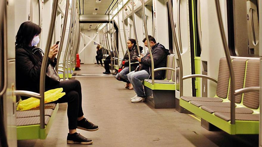 El uso de metro y bus crecía a ritmo alto hasta el estallido de la crisis