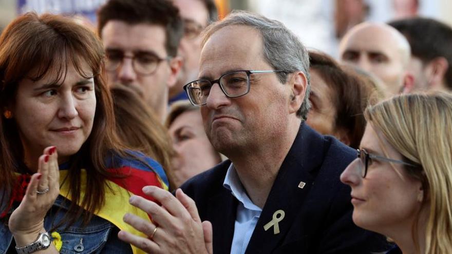 Quim Torra, en la manifestación de Madrid.