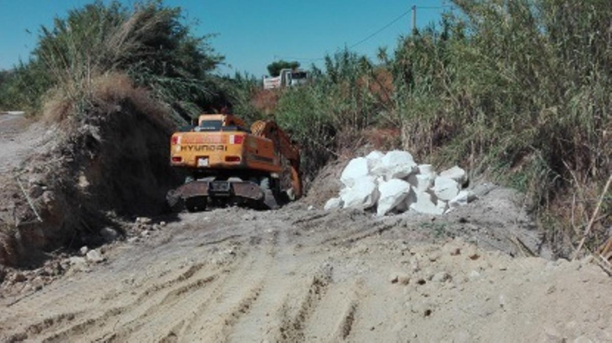 Trabajos en el arroyo Huerta del Nido