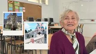 Puri, la alumna veterana del CEPA, deleitó a sus compañeros con una saeta