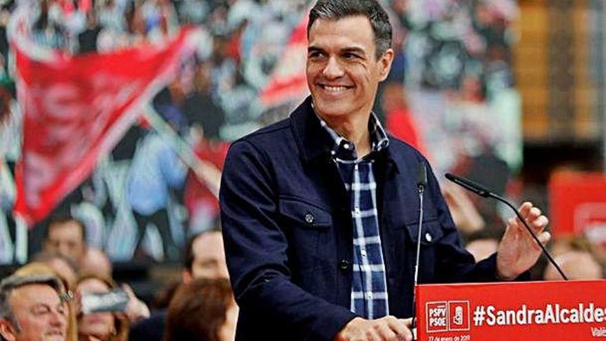 Sánchez va intervenir en un acte del PSOE a la Comunitat Valenciana