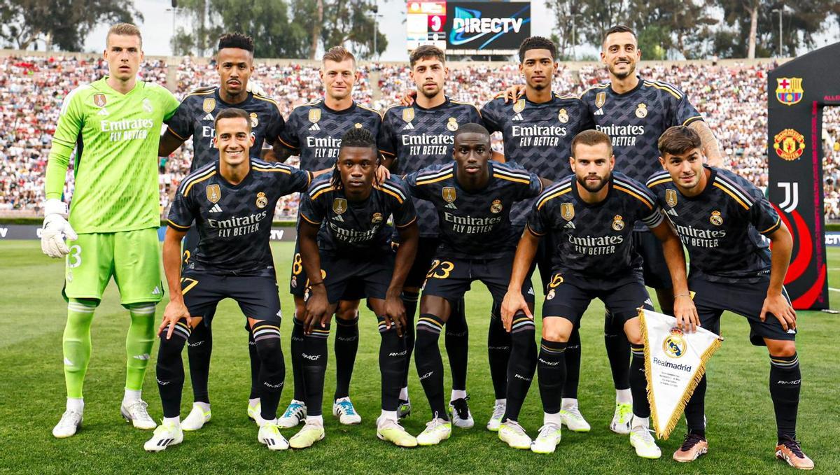 Primer once de la pretemporada del Real Madrid.