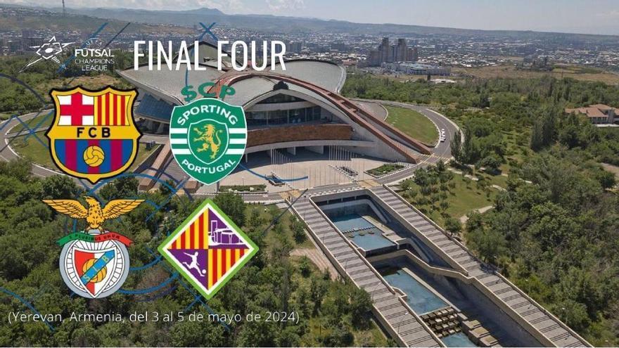 Final de la Champions en Armenia: Palma Futsal, Barça, Benfica y Sporting se quejan a la UEFA