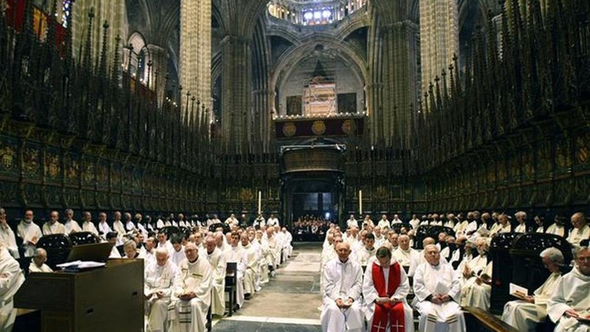 Ceremonia de ordenación de Taltavull como obispo auxiliar, en la catedral de Barcelona, en marzo del 2009.