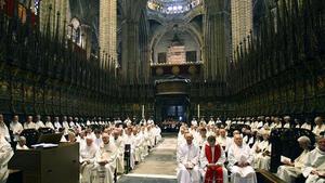 Ceremonia de ordenación de Taltavull como obispo auxiliar, en la catedral de Barcelona, en marzo del 2009.