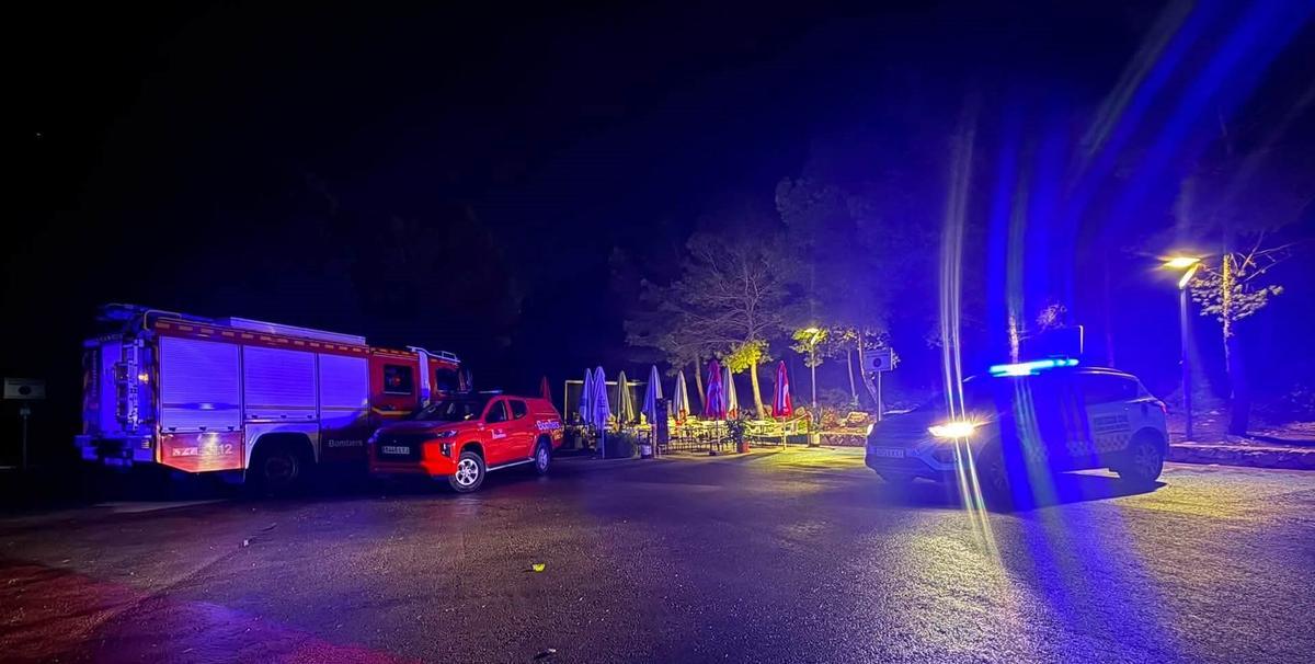 Vehículos del operativo de rescate