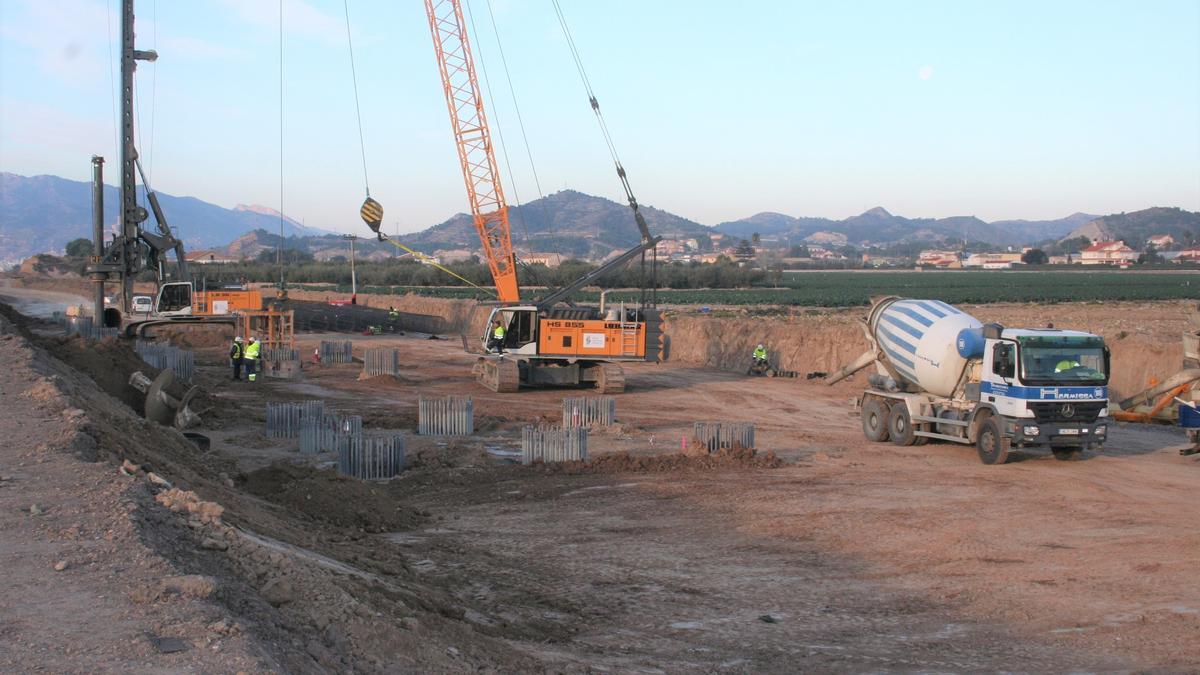 Estado actual de las obras del Ave en el tramo de la pedanía de Tercia