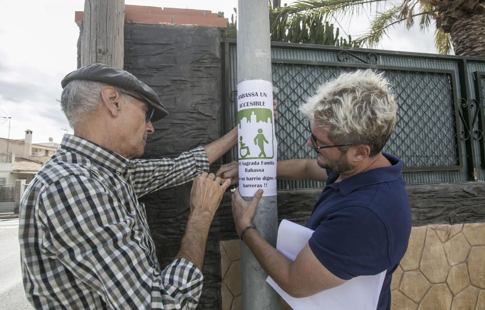 Aceras estrechas en Rabasa