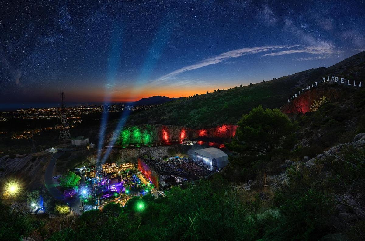 El auditorio de la cantera de Nagüeles del Starlite