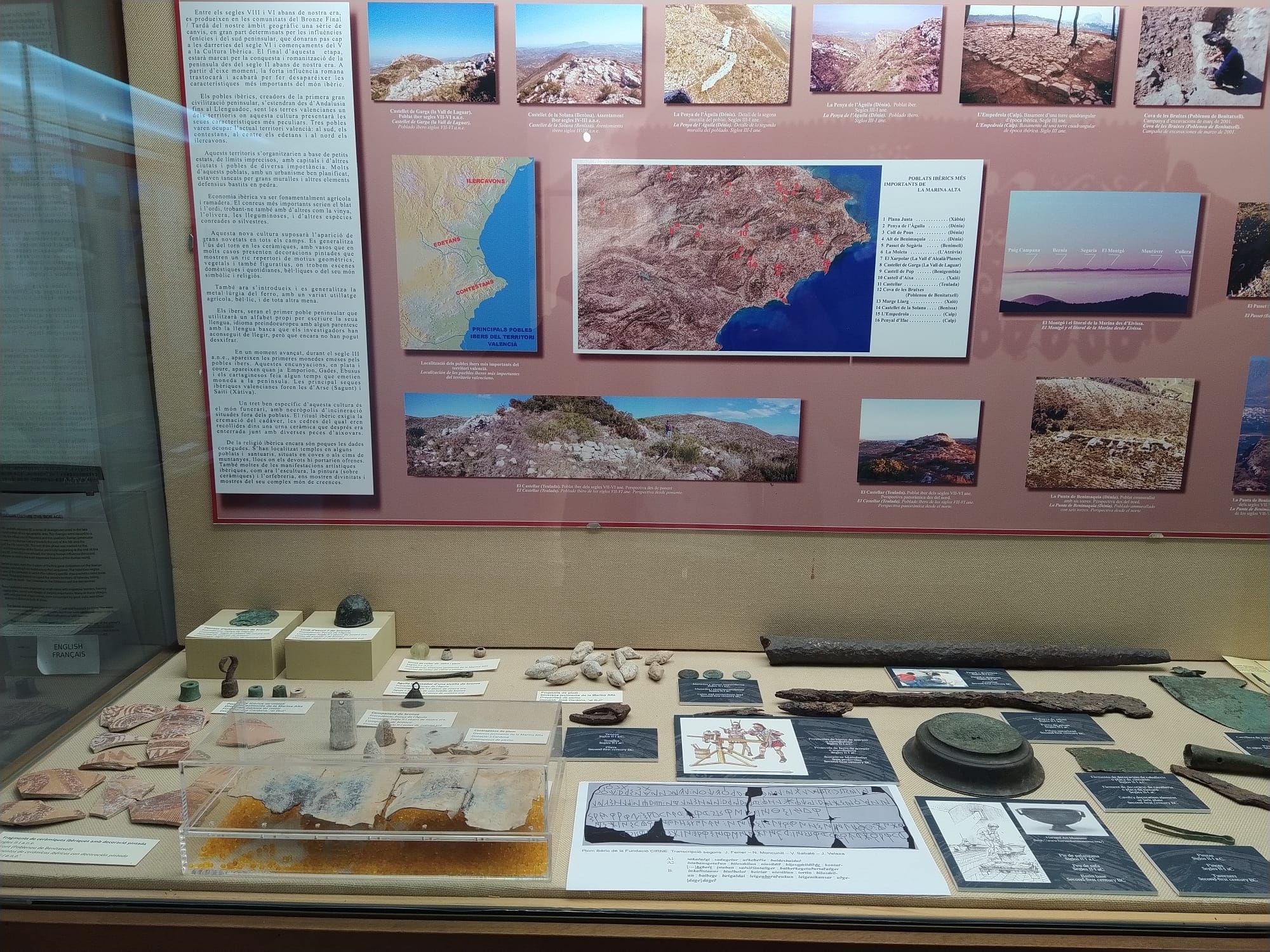 TESOROS EN XÀBIA | Exponen el plomo ibérico con escritura del siglo IV a. C.