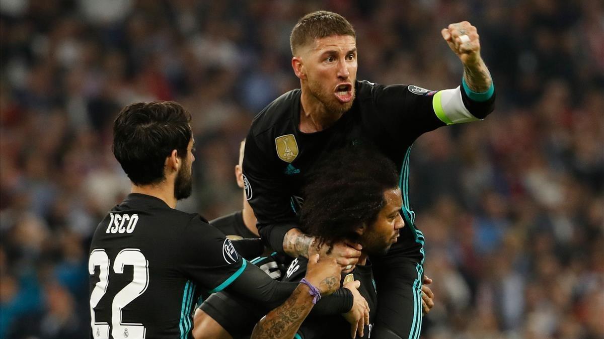 lainz43079092 real madrid s brazilian defender marcelo c celebrates scori180425230207 lainz43079092 real madrid s brazilian defender marcelo c celebrates scori180425230207