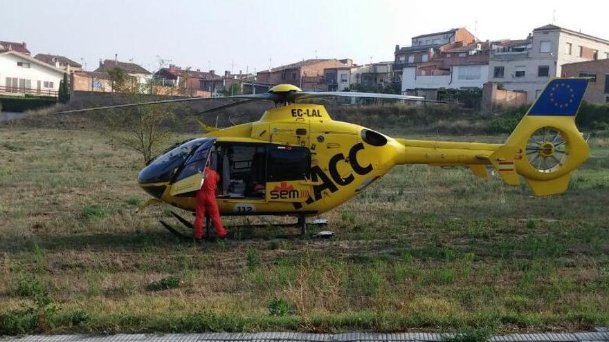 Una dona en estat crític en ser atropellada a Sant Fruitós