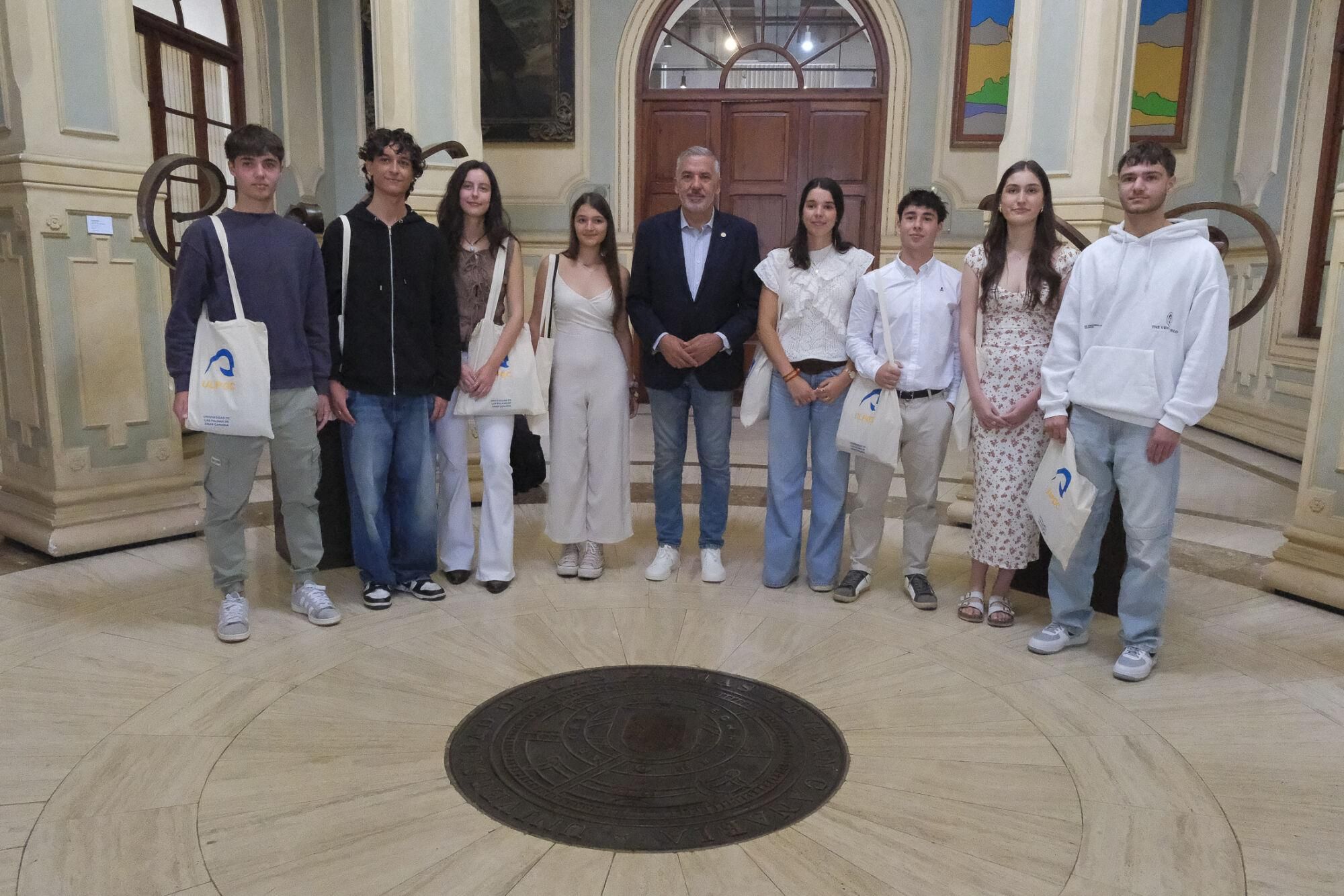 Recepción de la ULPGC a los estudiantes con mejores calificaciones en la PAU de junio 2025