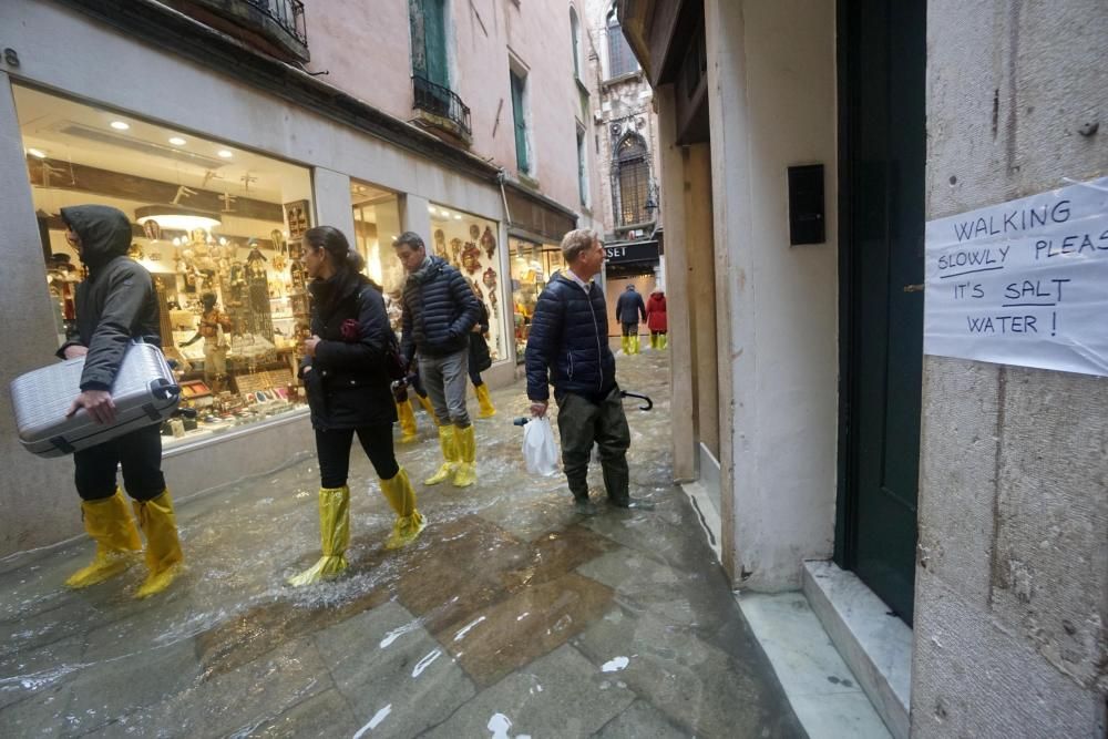 Graves inundaciones en Venecia
