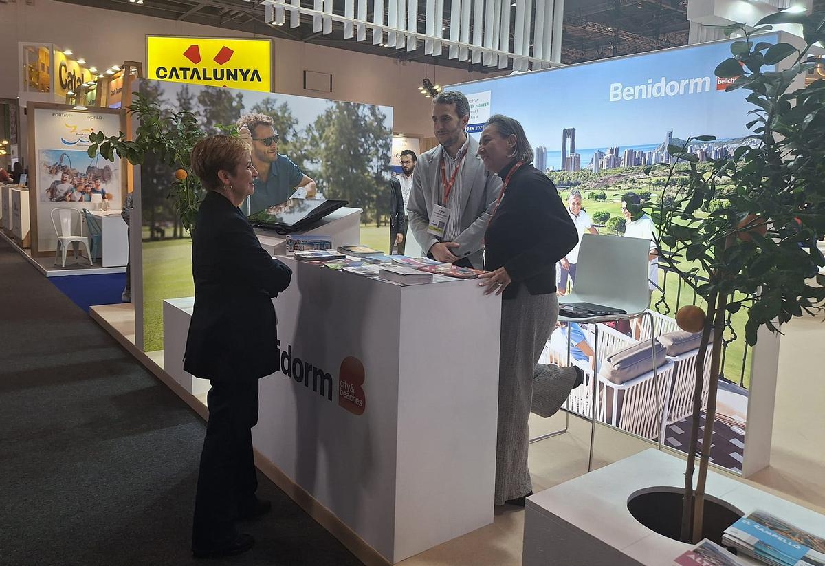 Marián Cano greeted the teams from the destinations that traveled to London, such as Benidorm.