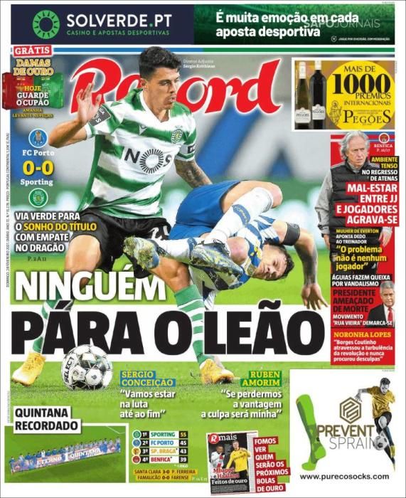 Portada RECORD domingo 28 febrero 2021