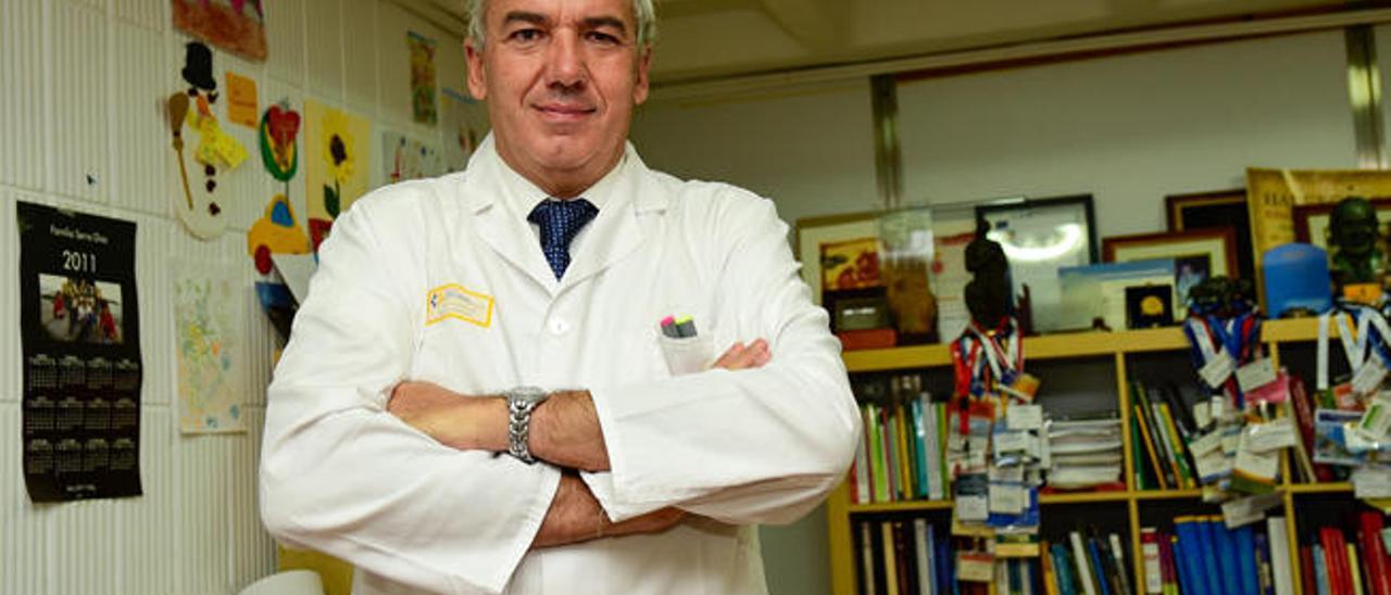 Luis Serra Majem, ayer, en la Facultad de Medicina de la Universidad de Las Palmas de Gran Canaria (ULPGC).