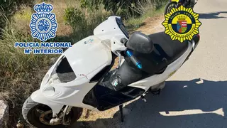 Tres detenidos en Dénia por robar motos para regresar a sus casas cuando salían de fiesta
