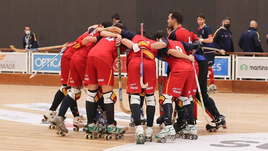 España revalida tras dos prórrogas el Europeo de hockey sobre patines