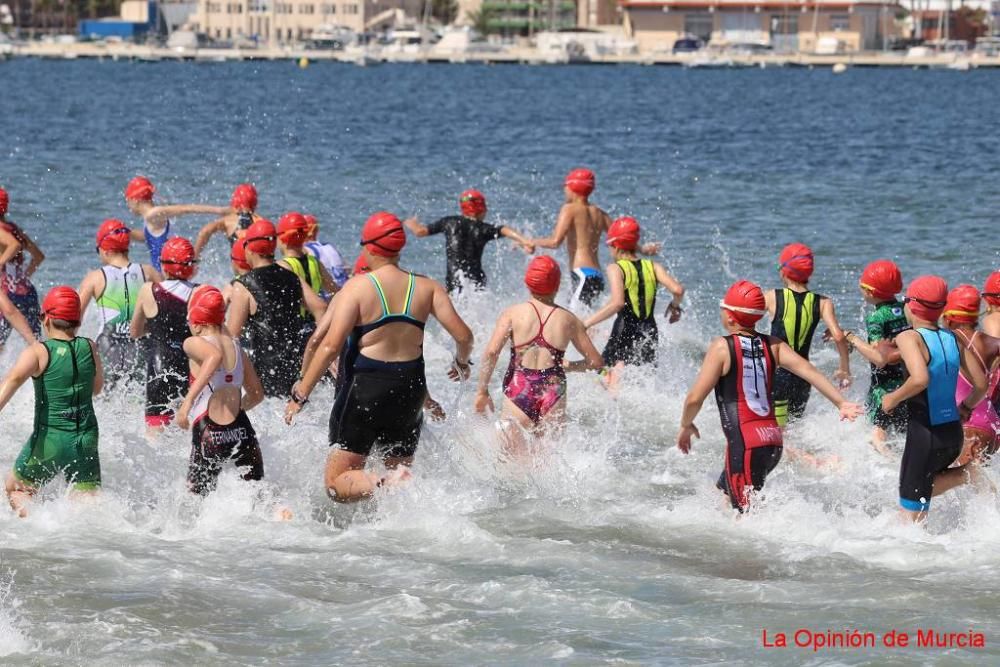 Final de triatlón de Deporte en Edad Escolar