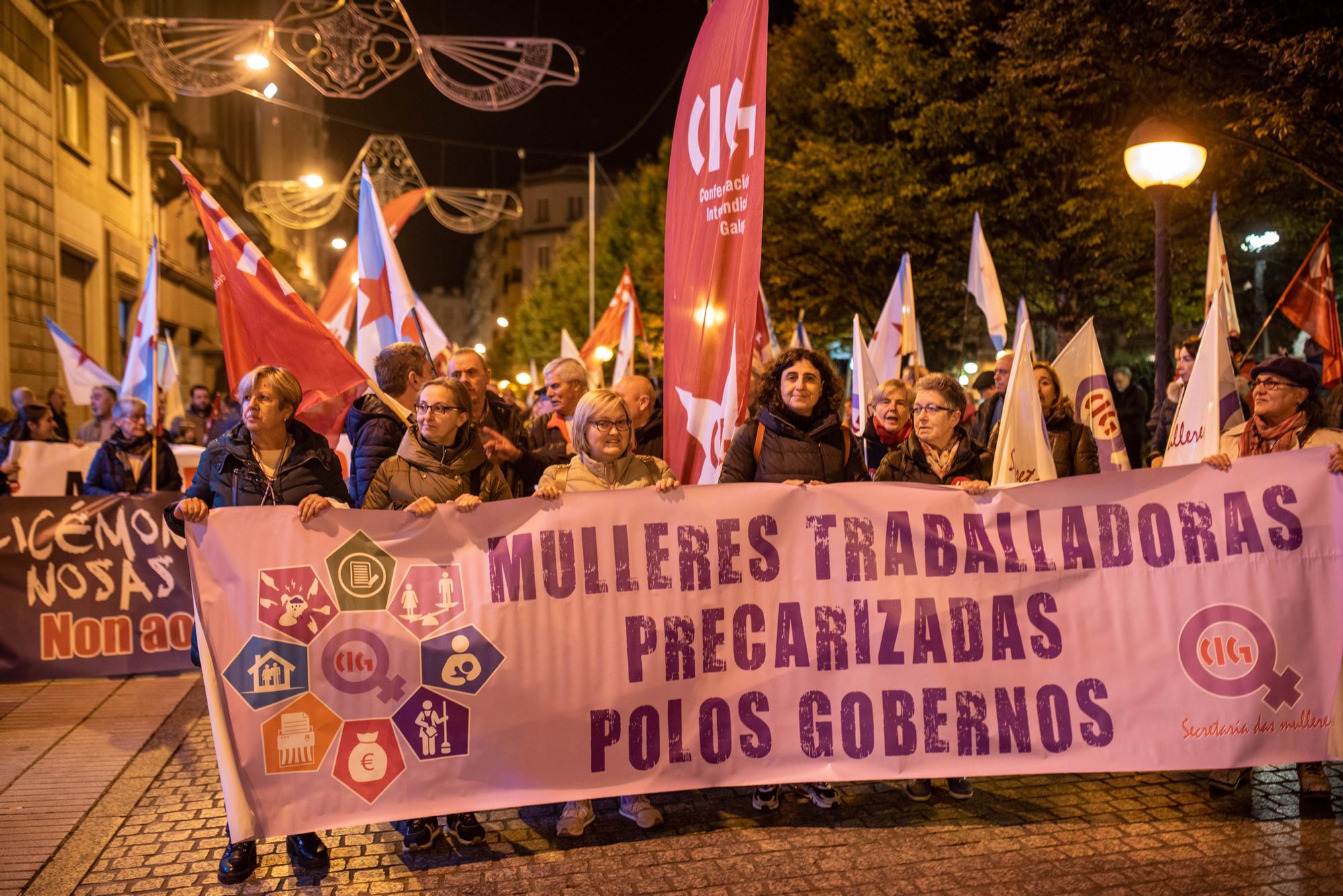 Protesta en A Coruña contra el aumento de la pobreza