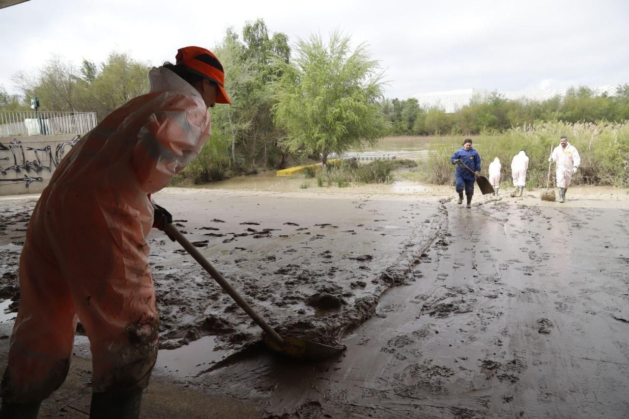 Sadeco culmina la limpieza de las zonas alcanzadas por el río