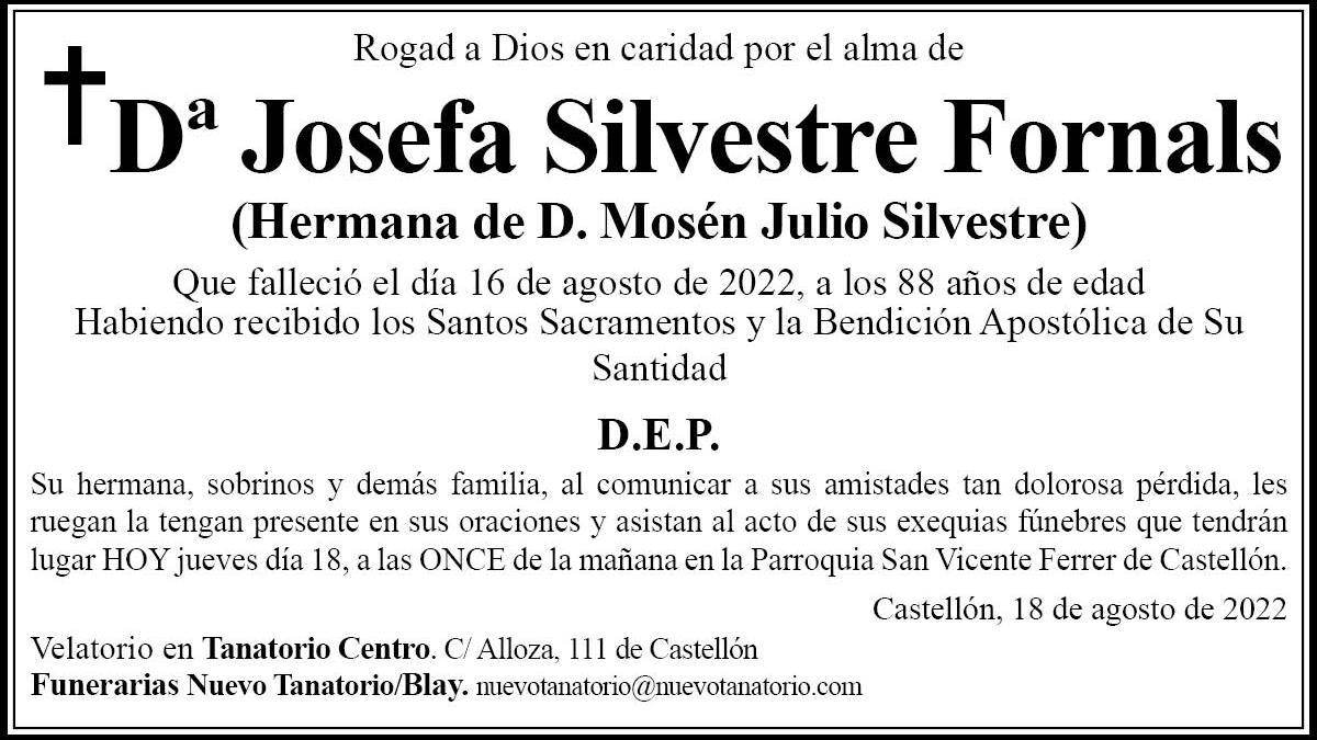 Dª Josefa Silvestre Fornals