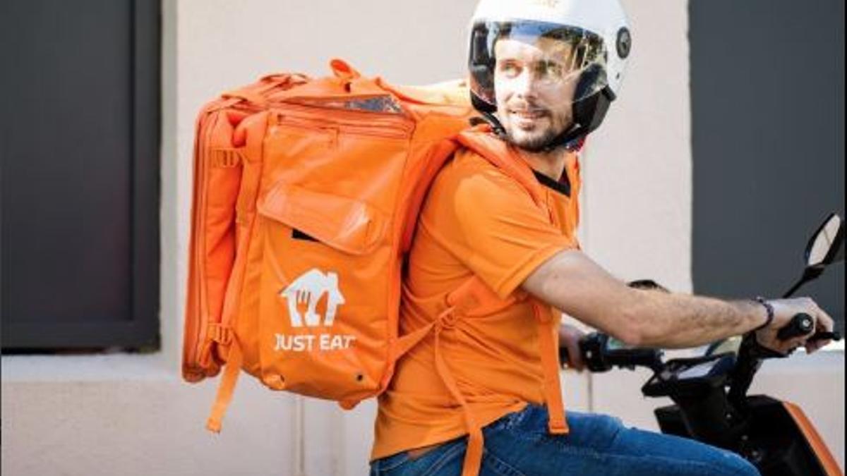 Un repartidor de Just Eat.