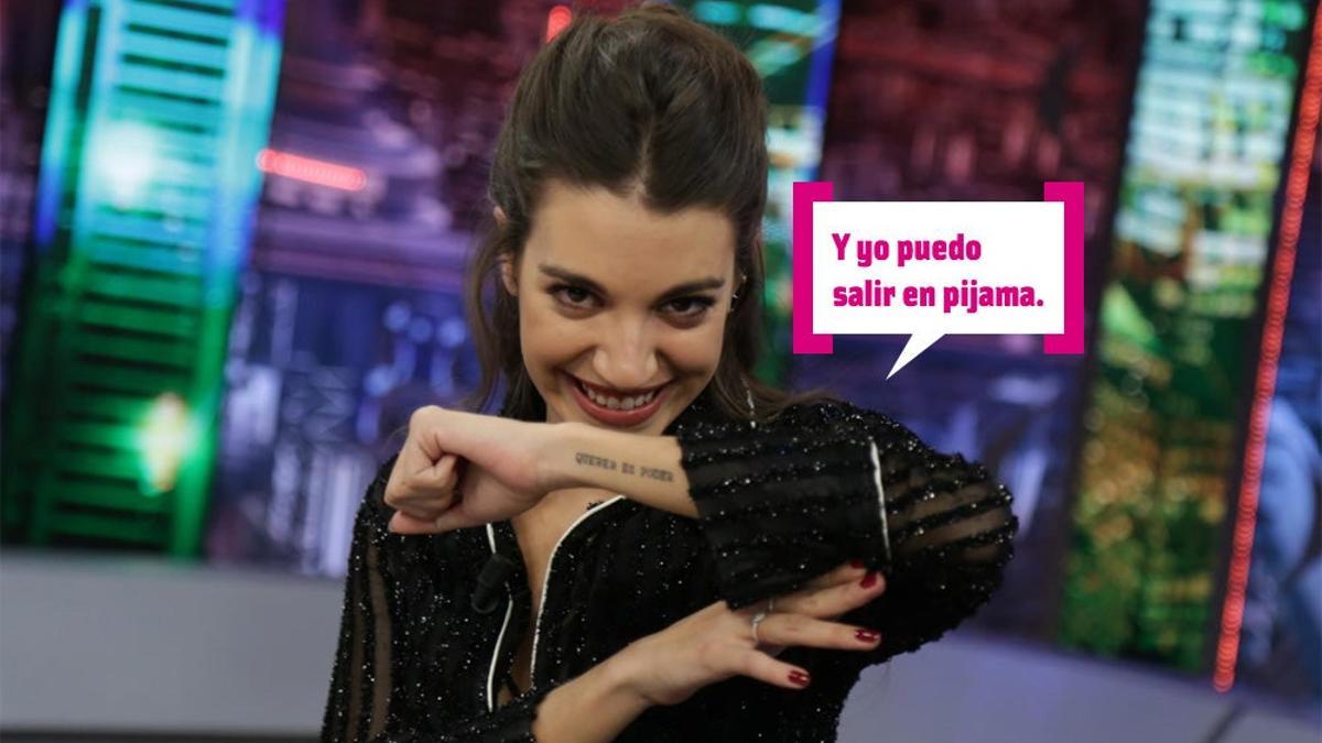 Ana Guerra enseña su tatuaje en 'EH'