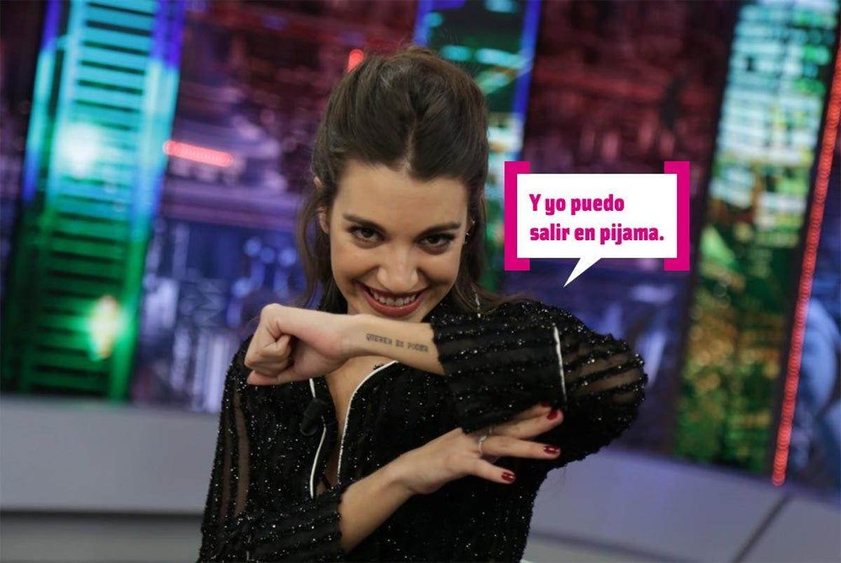 Ana Guerra enseña su tatuaje en 'EH'