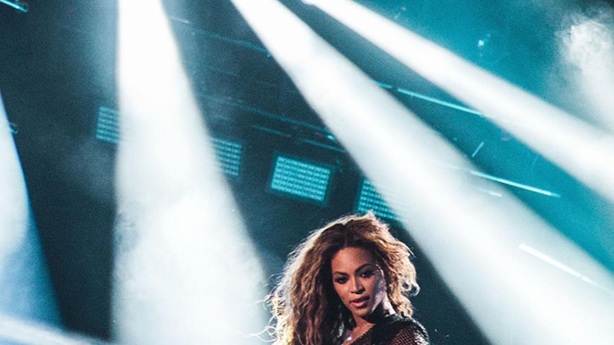 Beyoncé durante un concierto de su gira 'On the Run Tour' en 2014